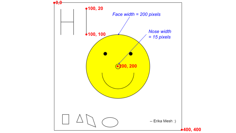 Smiley face with notes